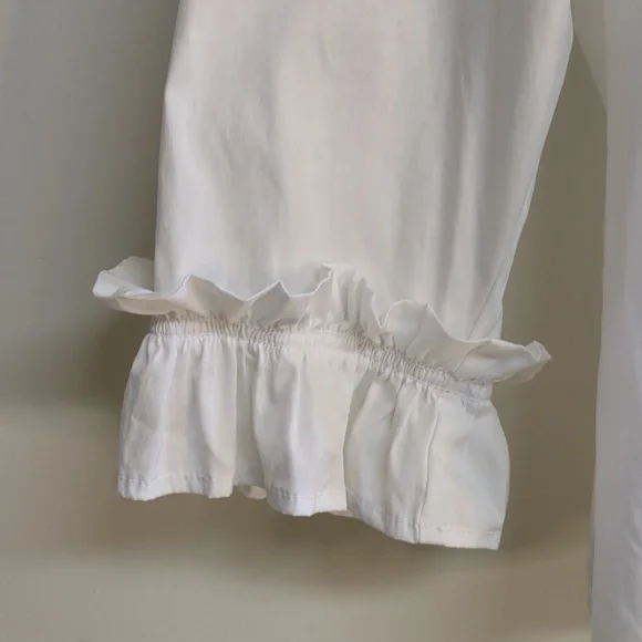 Halogen Ruffled Boxy White Top Size XL - Picture 7 of 12